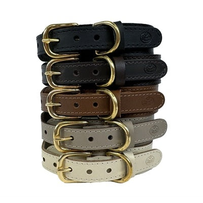 Sazzz Halsband Hond Pioneer Classic Leer Zwart