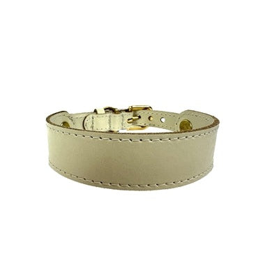Sazzz Halsband Hond Sweetie Classic Leer Creme