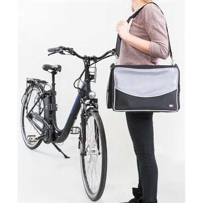 Trixie Fietsmand Voor Aan Stuur Nylon Zwart / Grijs