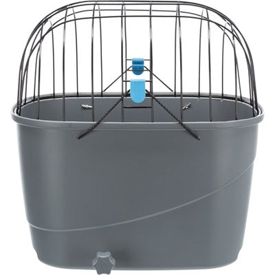 Trixie Fietsmand Voor Bagagedrager Met Draadkoepel Kunststof Grijs