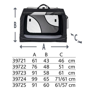 Trixie Reismand Vario Zwart / Grijs