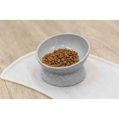 Trixie Verhoogde Voerbak / Waterbak Keramiek Grijs