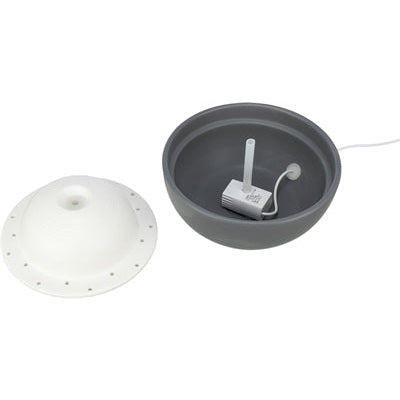 Trixie Vital Dome Drinkfontein Keramiek Grijs / Wit